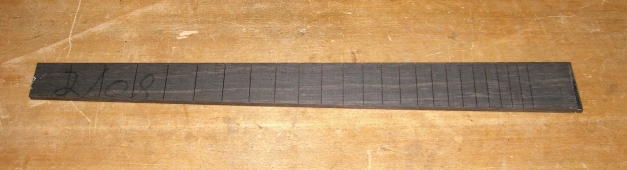 Fretboard angled