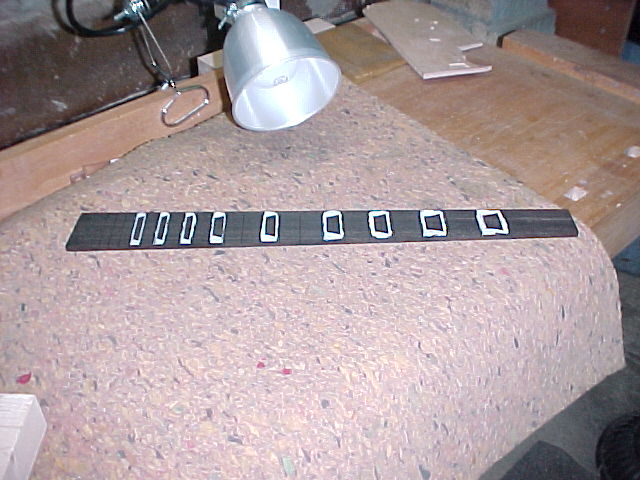 Fretboard Inlay Routing Cavities